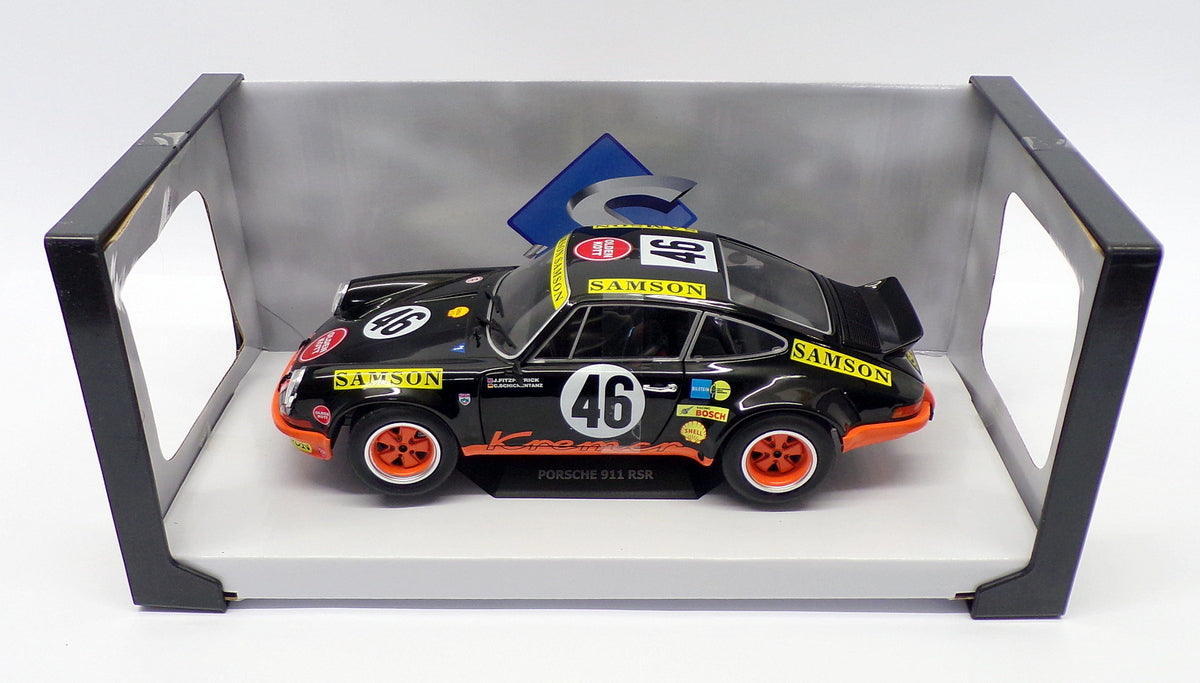 Solido 1/18 Scale Diecast S1801110 - Porsche 911 RSR - #46 24H SPA 1973 - Black