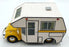 Schuco 1/18 Scale Resin DC26124K - VW Kafer Beetle Motorhome - Yellow/White