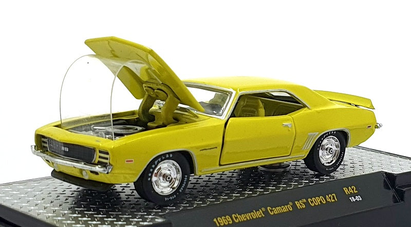 Castline M2 Machines 1/64 Scale R42 - 1969 Chevrolet Camaro RS COPO 427 - Yellow