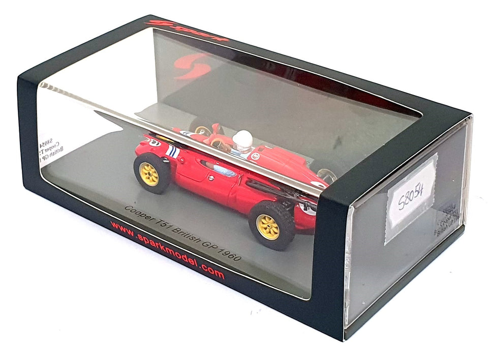 Spark 1/43 Scale S8054 - F1 Cooper T51 #16 British GP 1960 Masten Gregory