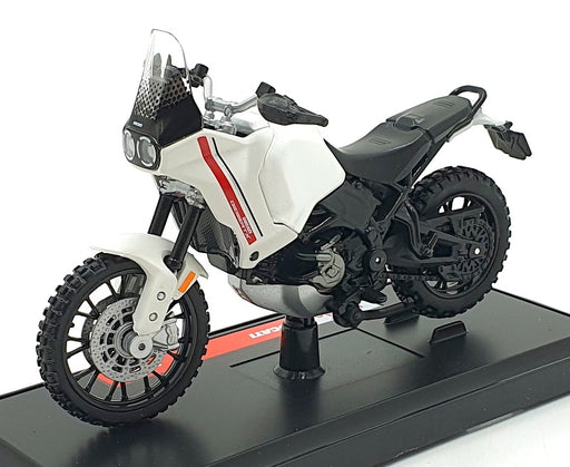 Maisto 1/18 Scale 34007-22989 - Ducati DesertX Motorbike - White