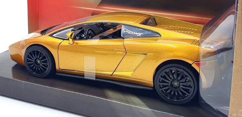 Voiture Miniature de Collection - JADA TOYS - LAMBORGHINI Gallardo - Gold Metallic - 1/24 - Fast Voiture Miniature de Collection - JADA TOYS - LAMBORGHINI Gallardo - Gold Metallic - 1/24 - Fast