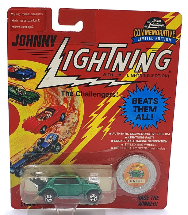 Johnny Lightning 1/64 Scale 00105 - The Challengers VW Bug Bomb - Met. Green