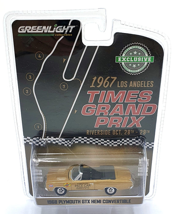 Greenlight 1/64 Scale 30272 - 1968 Plymouth GTX Hemi Convertible - Gold