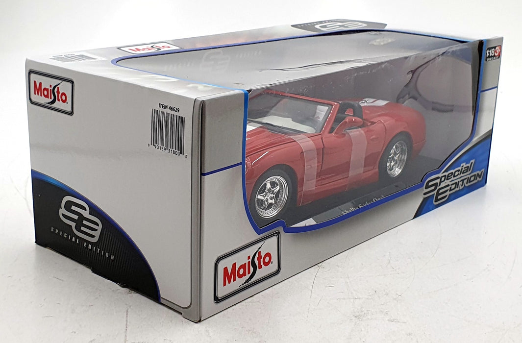 Maisto 1/18 Scale Diecast 46629 - Shelby Series One - Red/White Stripes