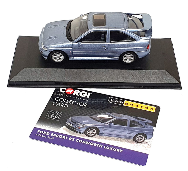 Vanguards 1/43 Scale VA14808 - Ford Escort RS Cosworth Luxury - Auralis Blue
