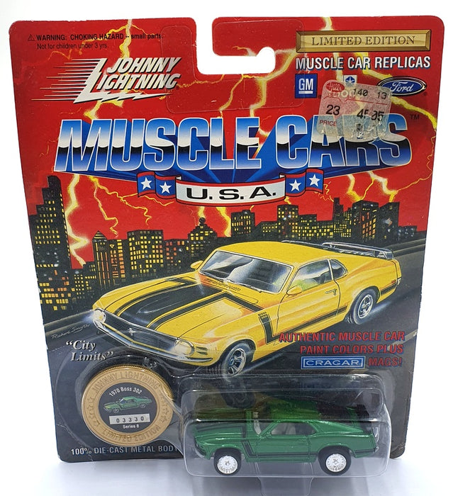Johnny Lightning 1/64 Scale 200-180 - Muscle Cars 1970 Mustang Boss 302 - Green