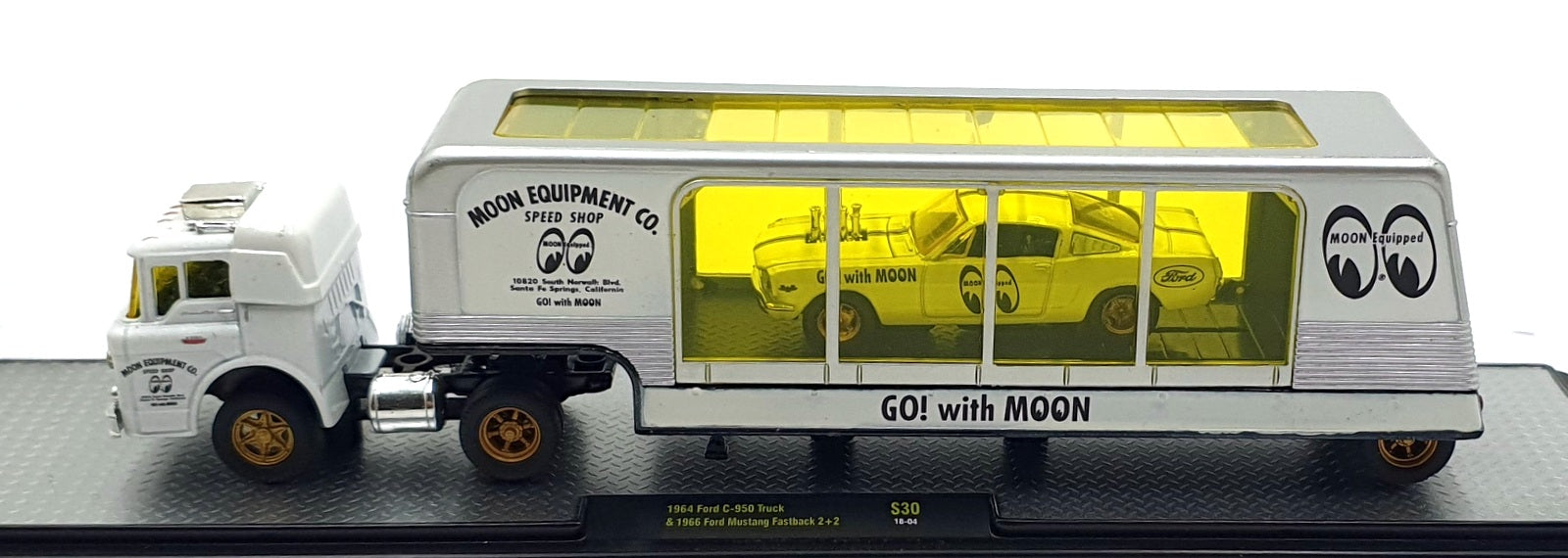 Castline M2 Machines 1/64 Scale S30 '64 Ford C-950 & '66 Mustang Fastback 2+2