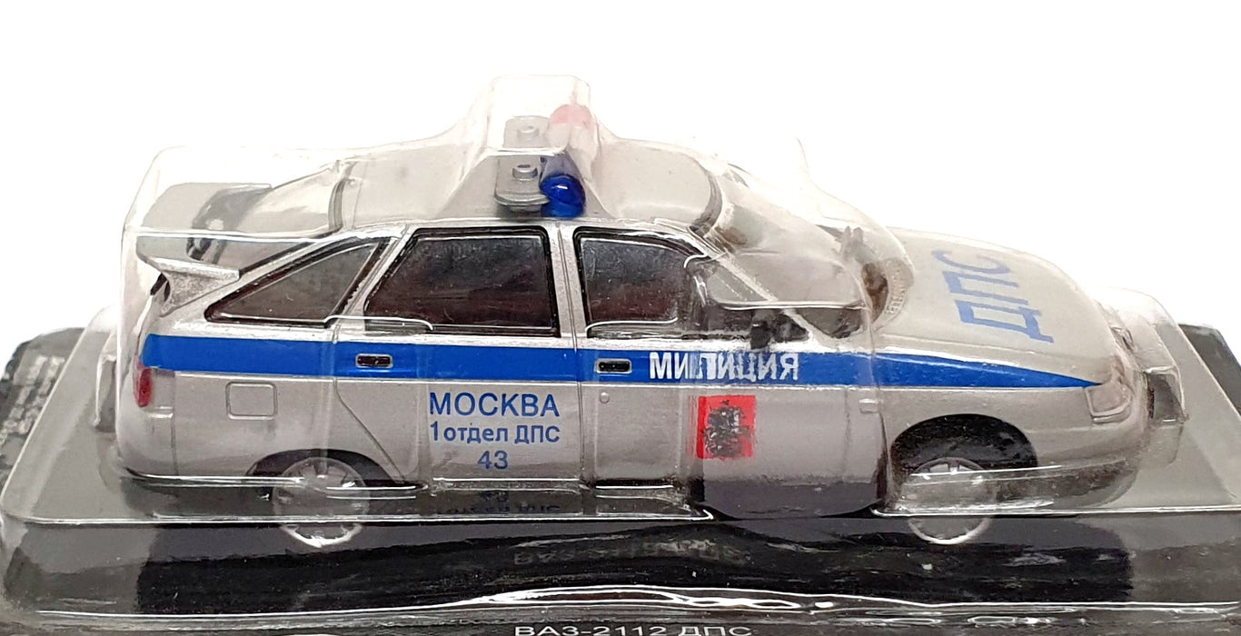 Altaya 1/43 Scale SOV06F - Russian VAZ 2112 Traffic Police Car - Silver