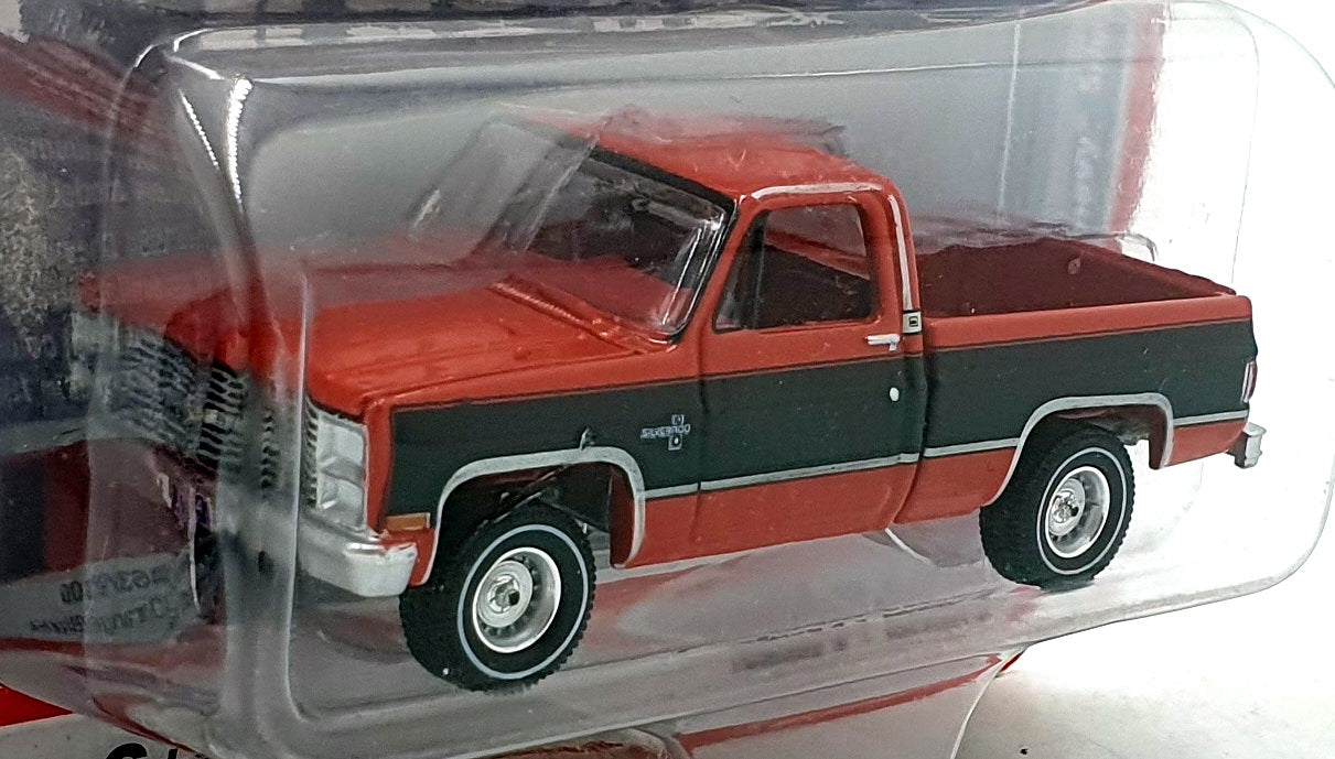 Auto World 1/64 Scale AW64332 - 1984 Chevy Silverado 10 Fleetside Truck - Red