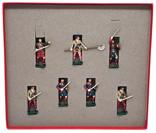 Tradition 54mm Metal Soldiers 681 - Highland Clansmen Jacobite Rebellion 1745