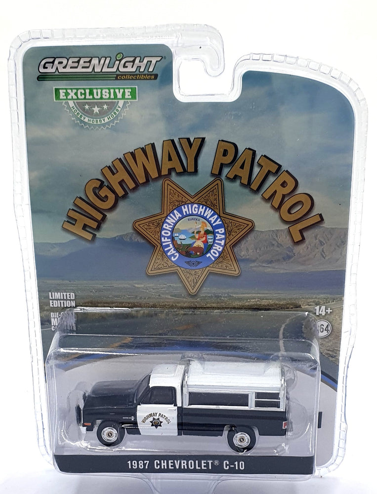 Greenlight 1/64 Scale 30294 - 1987 Chevrolet C10 California Highway Patrol