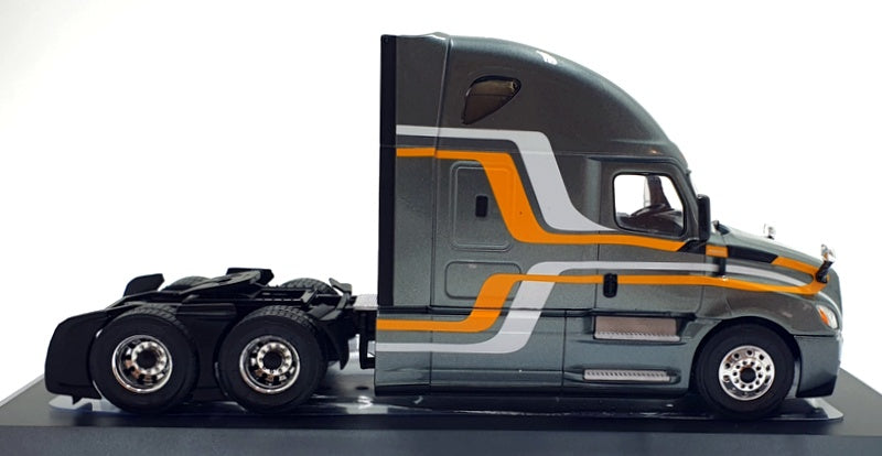 Ixo 1/43 Scale TR211.22 - 2018 Freightliner Cascadia Truck - Grey/Orange/White