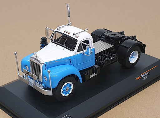 Ixo Models 1/43 Scale Diecast TR019 - 1953 Mack B 61 Truck - White/Lt. Blue
