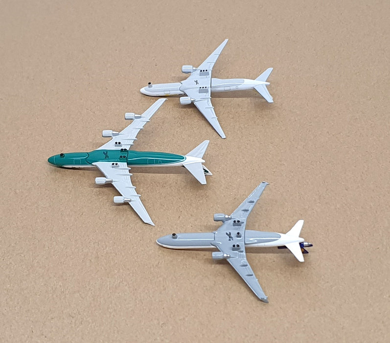 Herpa 1/1000 Scale 570329 - 3 Piece Boeing Cargo Set AeroLogic Jade Lufthansa