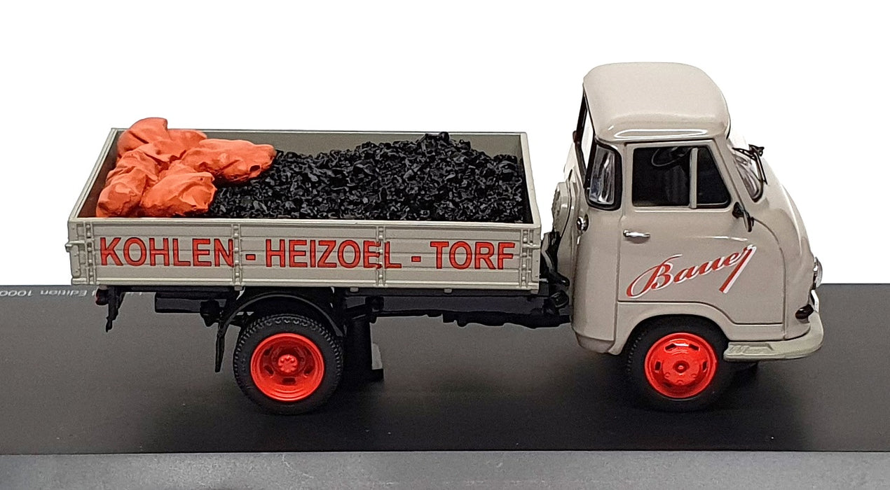 Schuco 1/43 Scale Diecast 03256 - Hanomag Kurier Truck Bauer - Grey