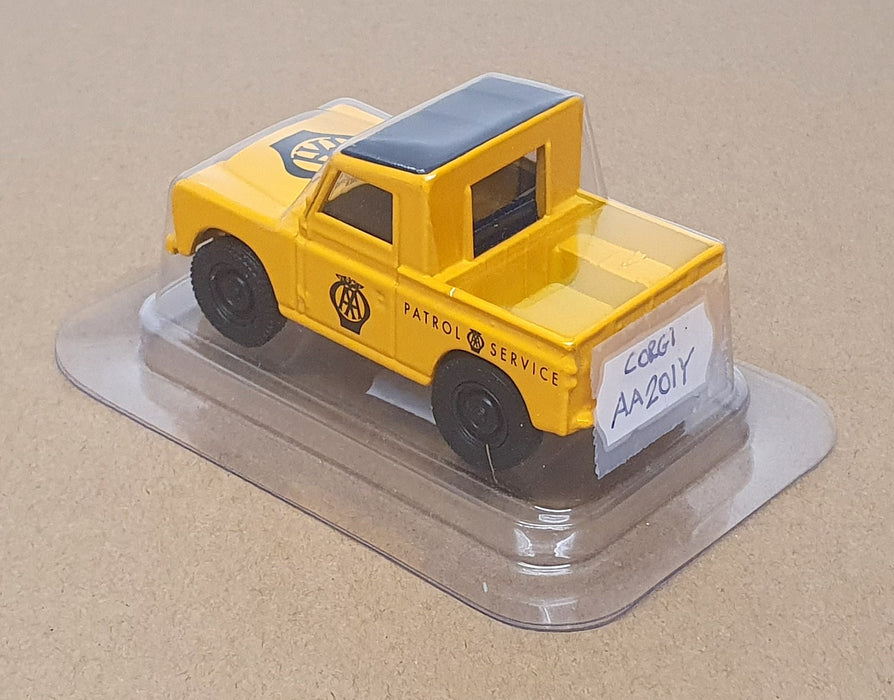 Corgi 1/43 Scale AA201Y - SWB Land Rover Truck AA - Yellow/Black