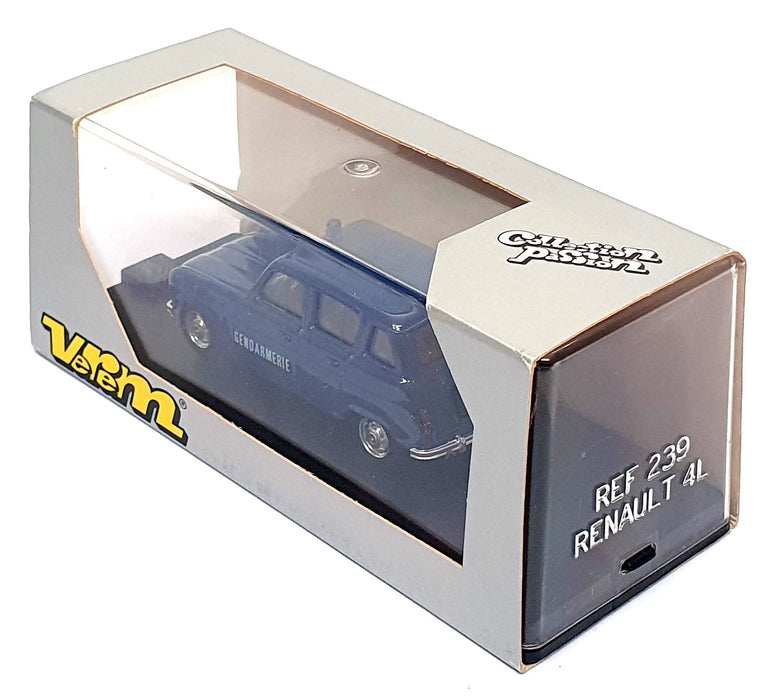 Verem 1/43 Scale Diecast 239 - Renault 4L Gendarmerie Police Car - Blue