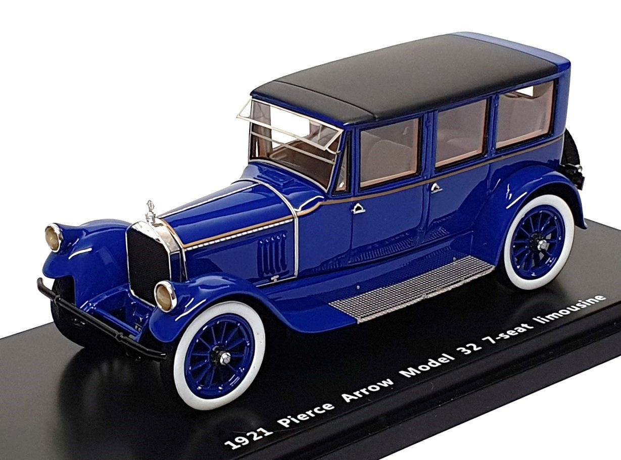 Esval 1/43 Scale EMUS43043B - 1921 Pierce Arrow Model 32 7 Seat Limousine - Blue
