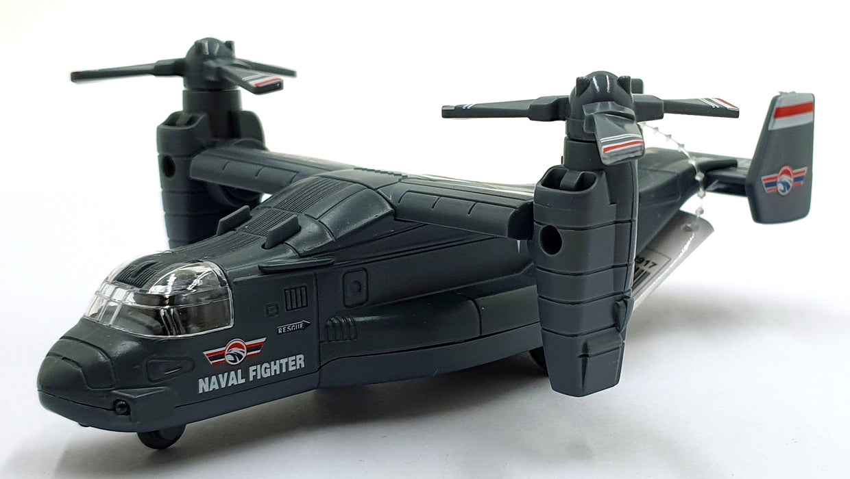 Combat Mission 17cms Pull Back and Go TY0122 - Aircraft Lights/Sounds - Grey