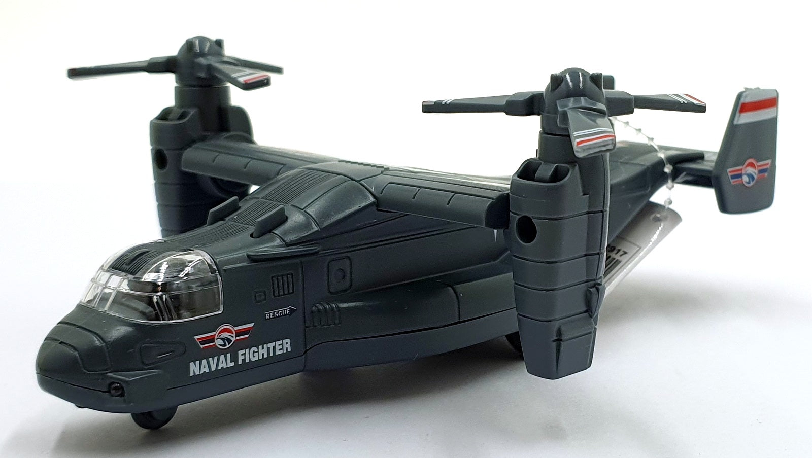 Combat Mission 17cms Pull Back and Go TY0122 - Aircraft Lights/Sounds - Grey