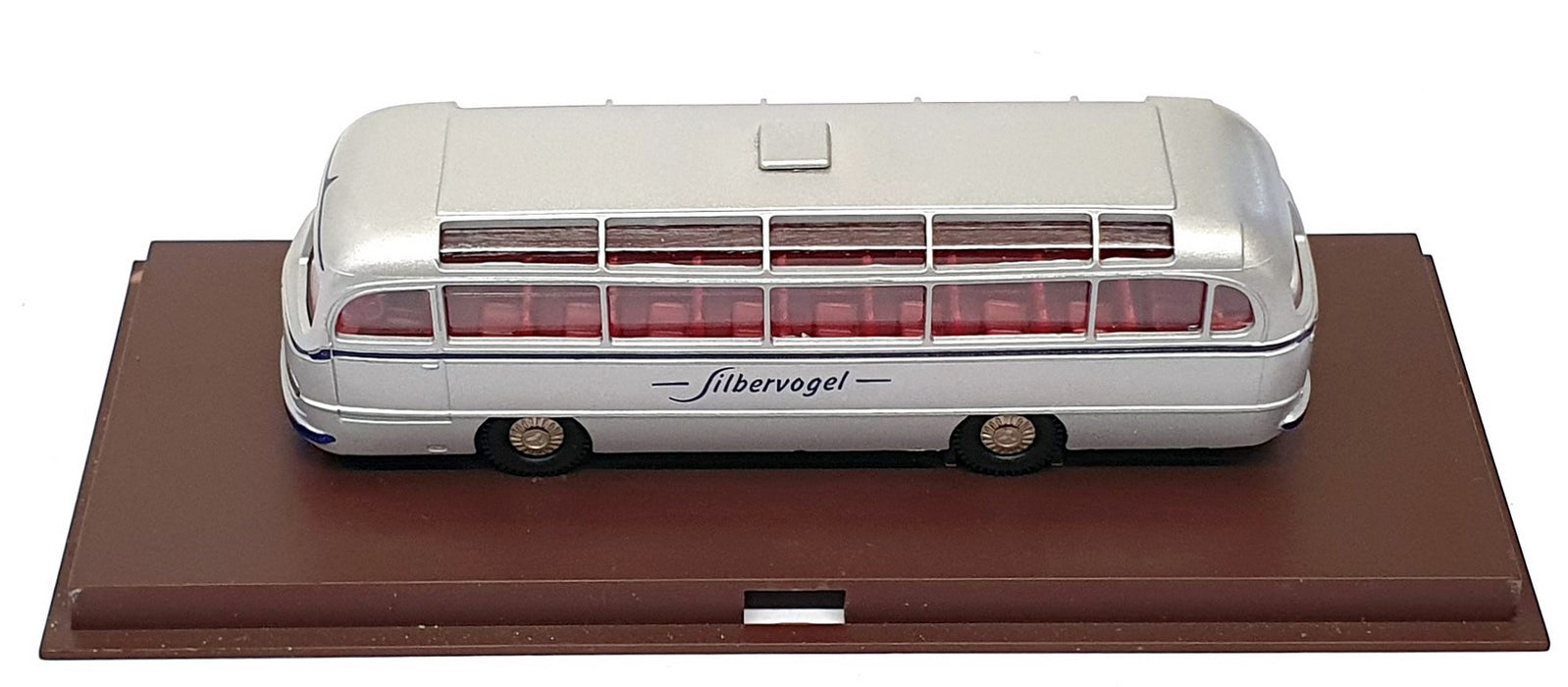 Brekina 1/87 Scale 0321 - Mercedes Benz Bus Coach Silbervogel - Silver