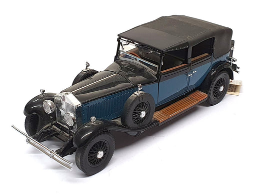Franklin Mint 1/24 Scale 150326M - 1929 Rolls Royce Phantom 1 - Black/Blue