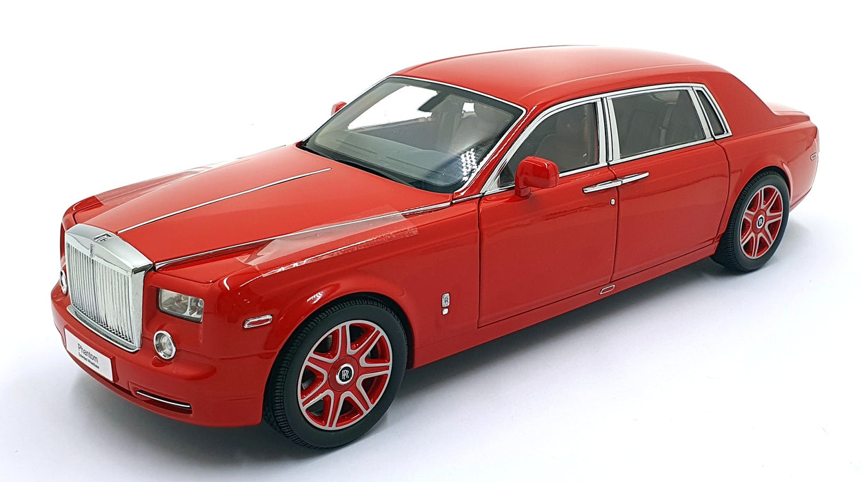 Kyosho 1/18 Scale Diecast 08841LR - Rolls Royce Phantom EWB - Light Red