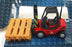 Cararama 1/43 Scale 210001A - Fork Lift with pallets - Red
