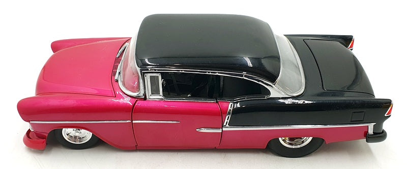 Danbury Mint 1/16 Scale 1172001000018 - 1955 Chevy Bel Air Pro Street Pink/Black