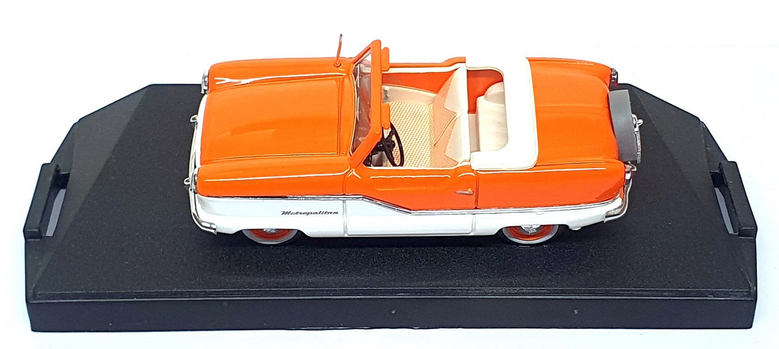 Vitesse 1/43 Scale 032 - 1959 Nash Metropolitan Conv - Orange/White