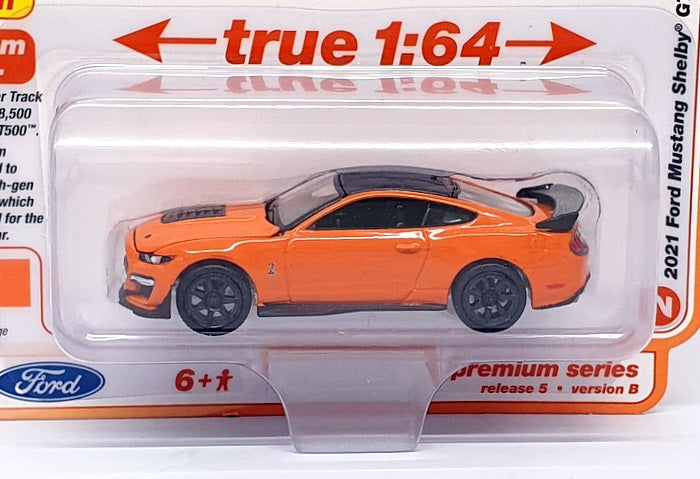 Auto World 1/64 Scale AW64472 - 2021 Ford Mustang Shelby GT500 - Twister Orange