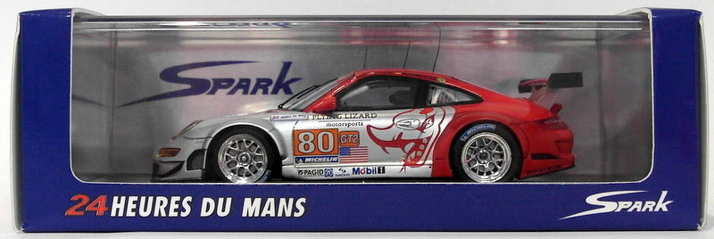 Spark Models 1/43 Scale S2584 - Porsche 997 GT3 RSR Flying Lizard #80 LM 2010