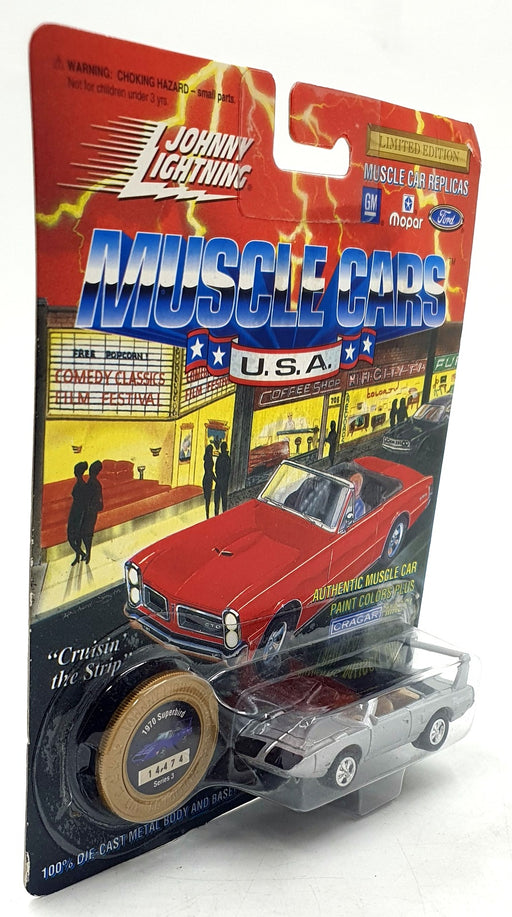 Johnny Lightning 1/64 Scale 200-130 Muscle Cars 1970 Plymouth Superbird - Silver