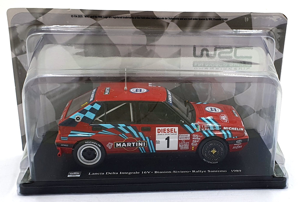 Hachette 1/24 Scale G113U013 - Lancia Delta Integrale 16V Sanremo Rally 1989 #1