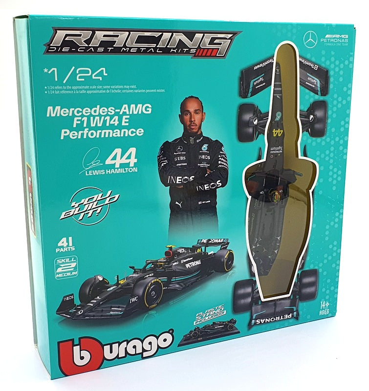 Burago 1/24 Scale Metal Kit 18-28506 - Mercedes- AMG F1 W14 E Performance #44