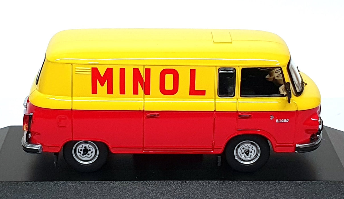 IST Models 1/43 Scale IST077 - 1960 Barkas B1000 Van Minol - Yellow/Red