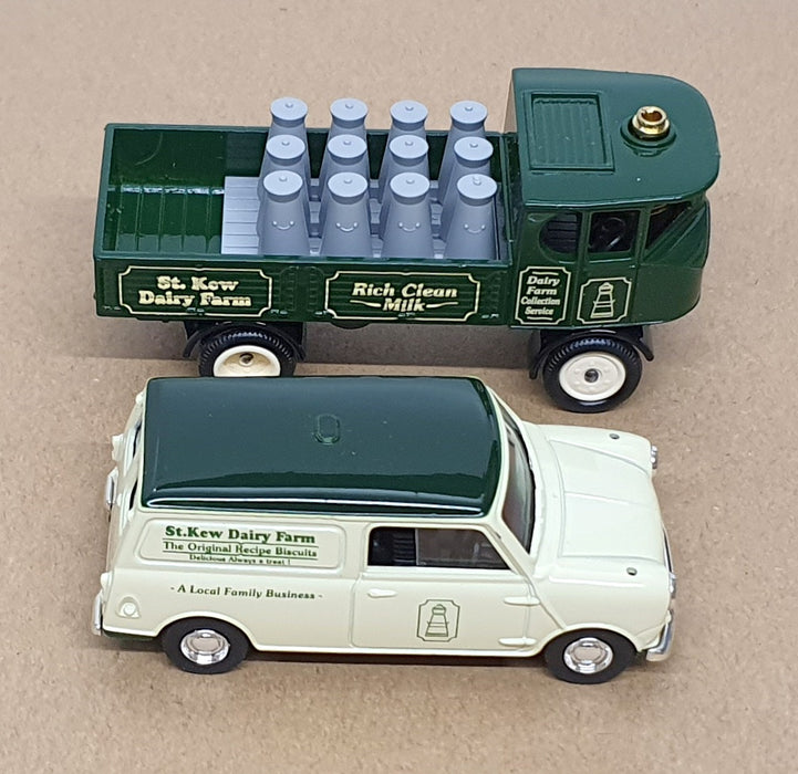 Lledo 1/43 Scale 20020 - Mini & Sentinal 2 Piece Set St. Kew Dairy Farm