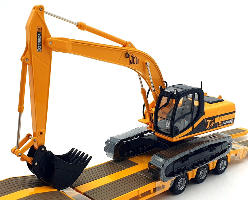 Corgi 1/50 Scale CC11914 - ERF Nooteboom Step Frame Trailer & JS220 Excavator