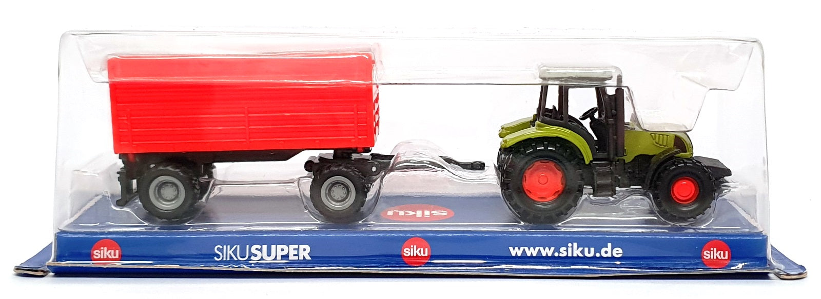 Siku 08129 - Claas Ares 697 ATZ Tractor & Trailer - Green/Red