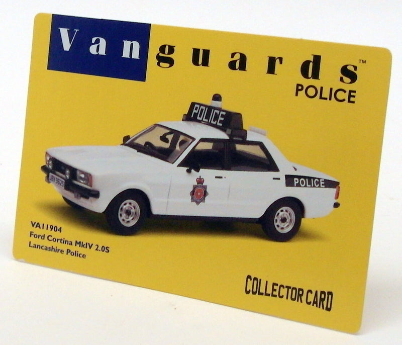 Vanguards 1/43 Scale VA11904 - Ford Cortina MkIV 2.0S Lancashire Police - White