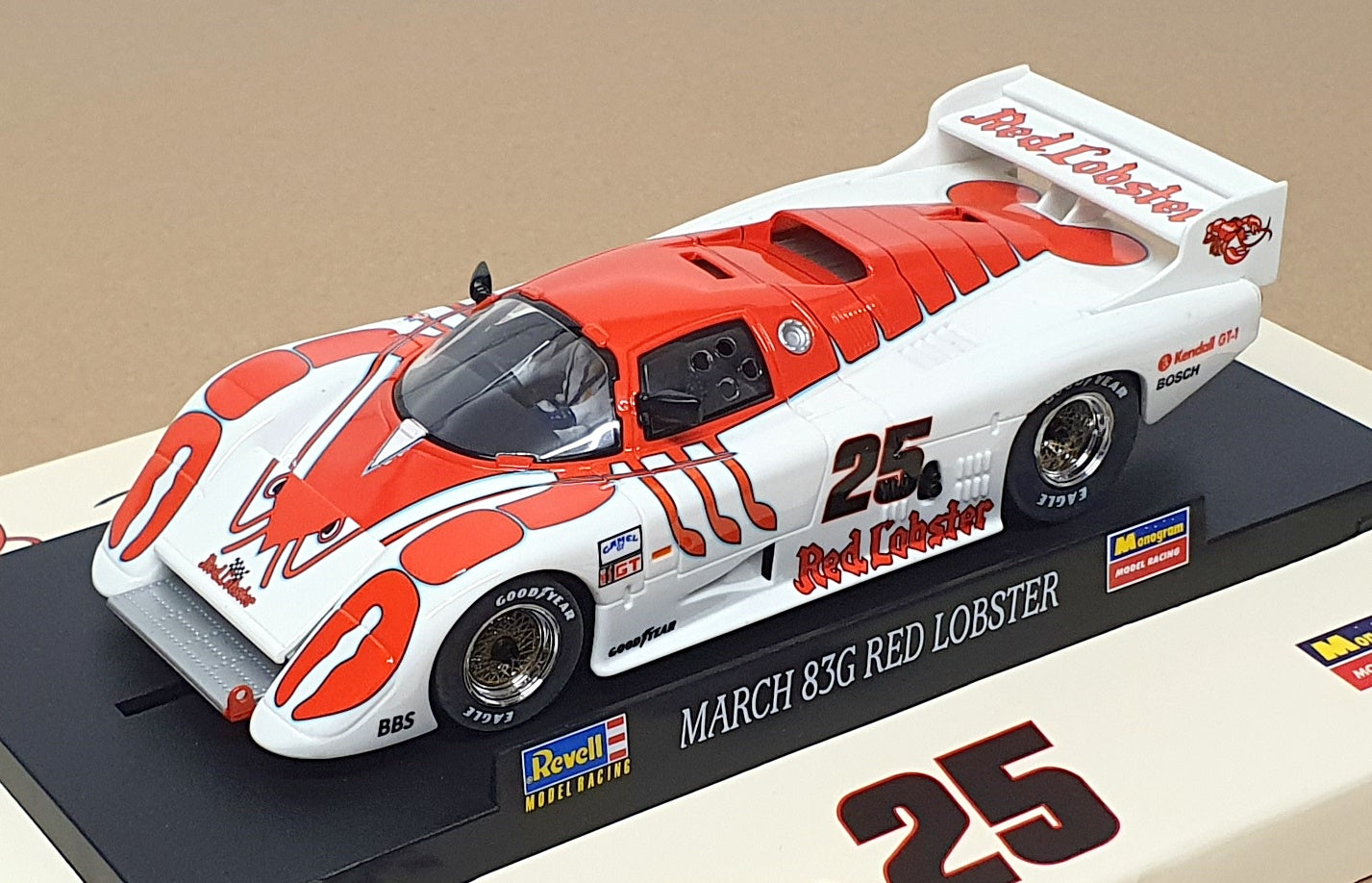 Revell 1/32 Scale Slot Car 08382 - March 83G Red Lobster #25 - Red/White