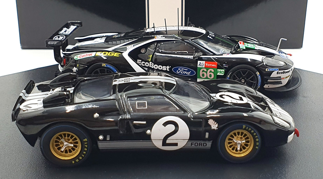 Ixo 1/43 Scale 43002 - Set x2 Ford GT40 1st 24 LM 1966 GT 24 LM 2019