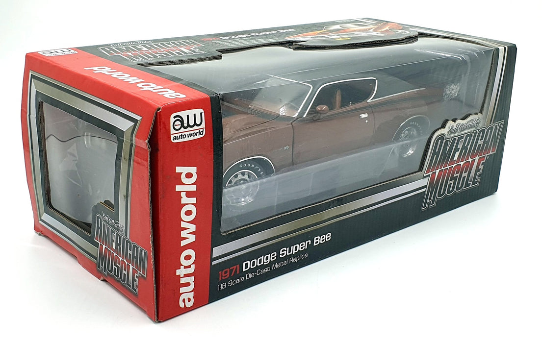 Auto World 1/18 Scale AMM1003/06 1971 Dodge Super Bee - Metallic brown