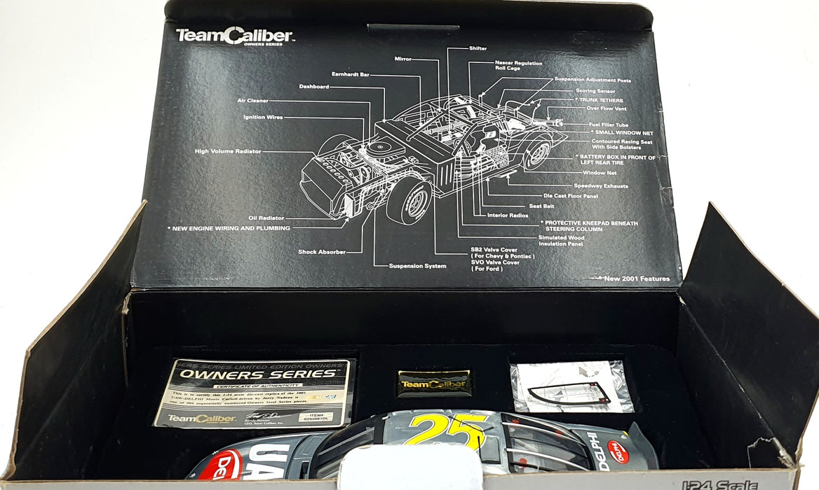 Team Caliber 1/24 Scale S252091DL - 2001 Chevrolet Monte Carlo #25 NASCAR Nadeau