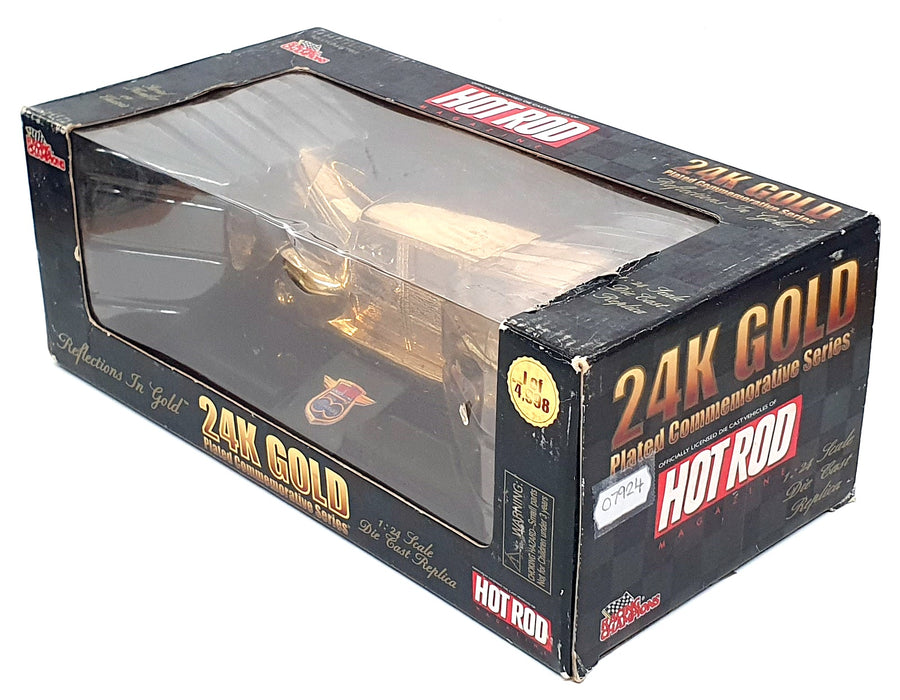 Racing Champions 1/24 Scale 07924 - 1940 Ford Woody Hot Rod - 24k Gold Plated