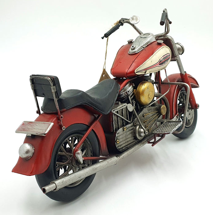 Lesser & Pavey Tin Plated 37cm Long LP11226C - Vintage Motorcycle - Red/White