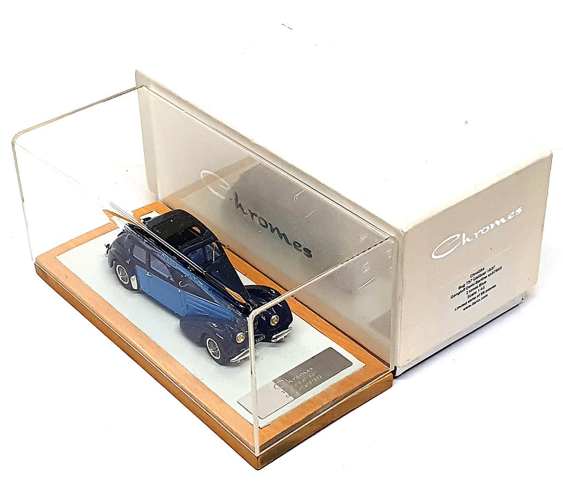 Chromes Ilario 1/43 Scale Chro054 '37 Bugatti T57 Galibier Gangloff Demi Berline
