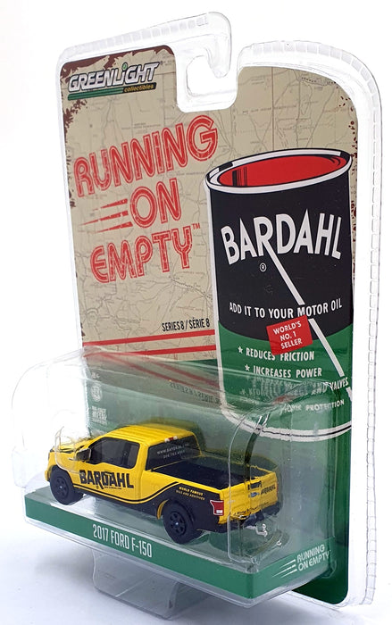 Greenlight 1/64 Scale 41080-F - 2017 Ford F-150 Bardahl - Yellow