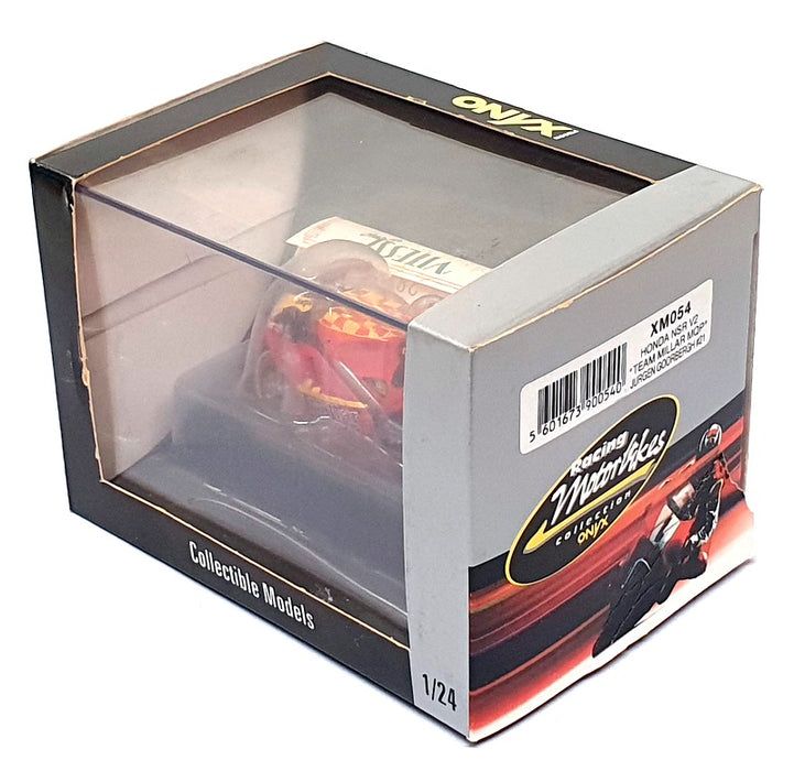 Onyx 1/24 Scale XM054 - Honda NSR V2 Millar MQP #21 Goorbergh - Red/Yellow